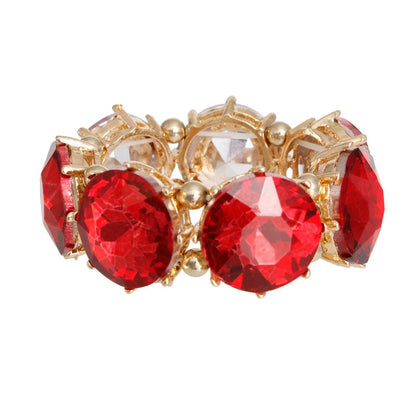 Fashionista Red Crystal Bracelet - Shop Now Jewelry Bubble