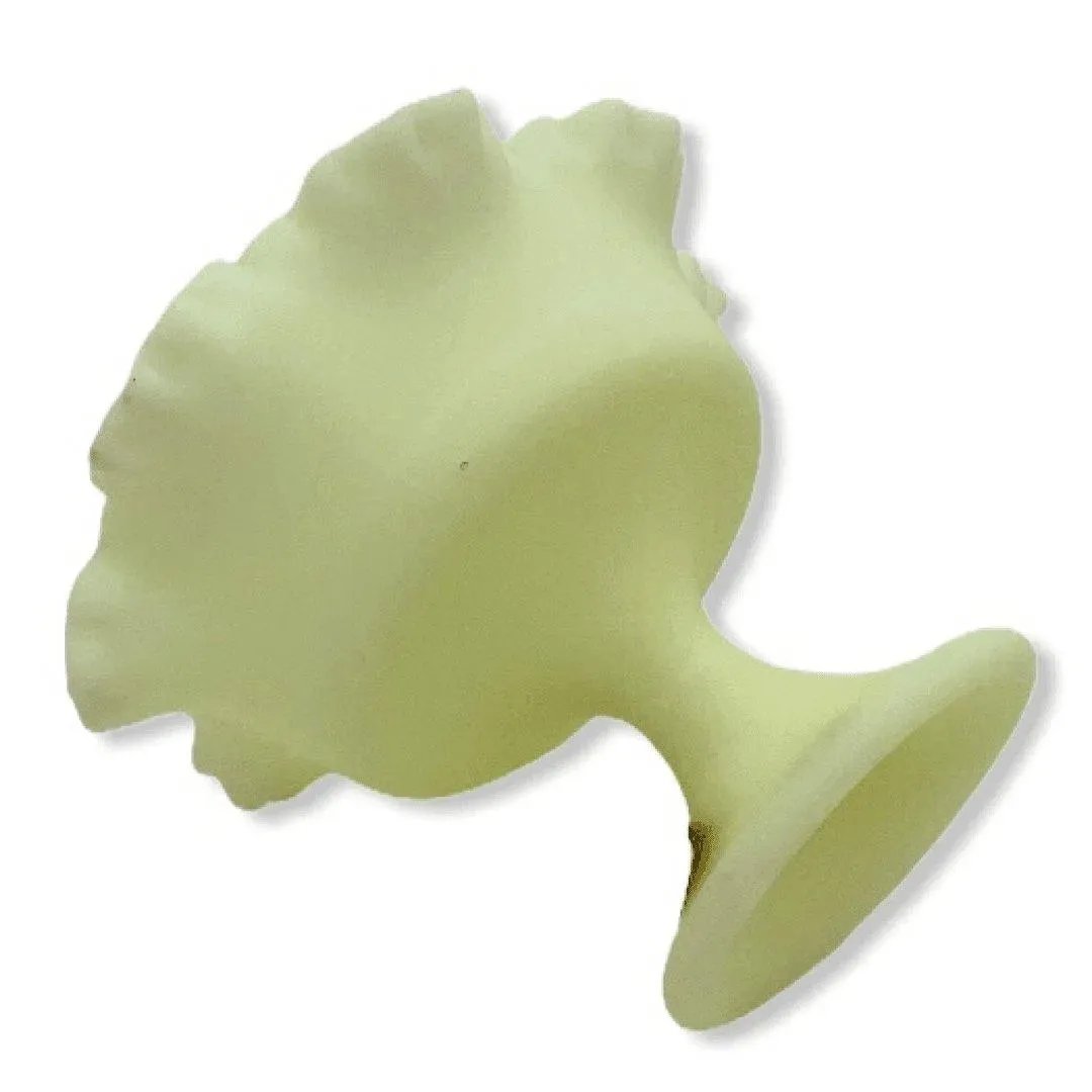 Fenton Satin Glass Ruffled Pedestal Vintage Compote