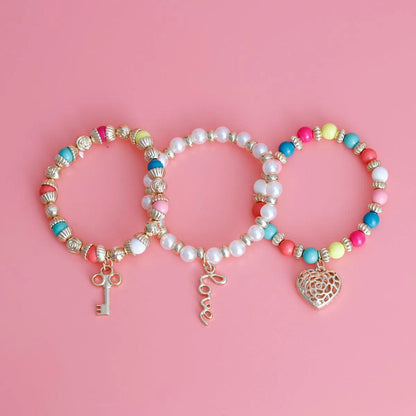 Fiesta Palette Charms & Beaded Bracelet Set: Add Color to Your Style Jewelry Bubble