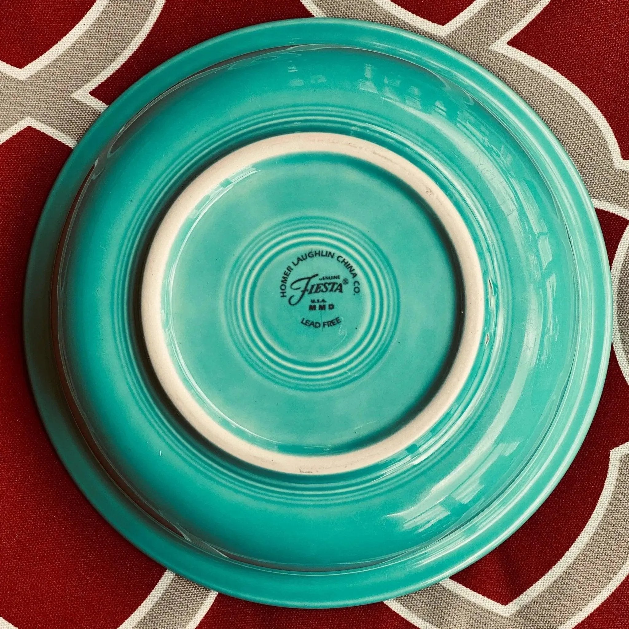 Fiestaware Turquoise Vintage Dog Bowl