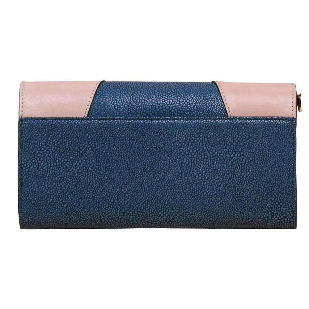 Fish Blue Crossbody Clutch Bag Jewelry Bubble