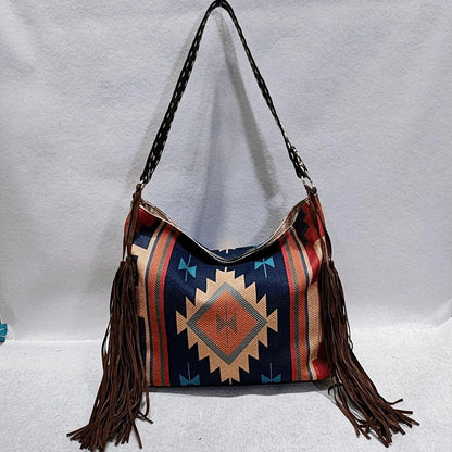 Fringe Shoulder Bag Retro Inspired Style Jewelry Bubble