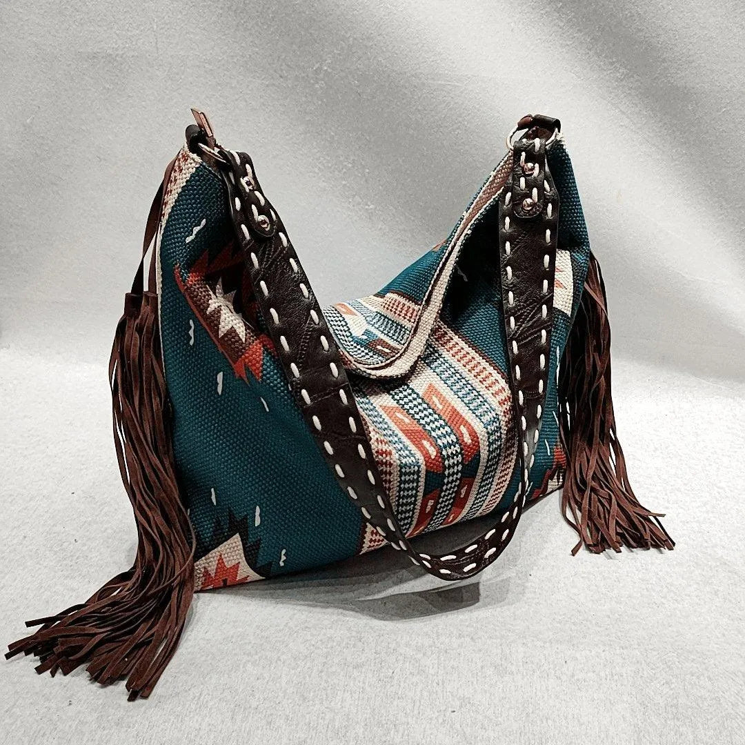 Fringe Shoulder Bag Retro Inspired Style Jewelry Bubble