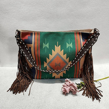 Fringe Shoulder Bag Retro Inspired Style Jewelry Bubble