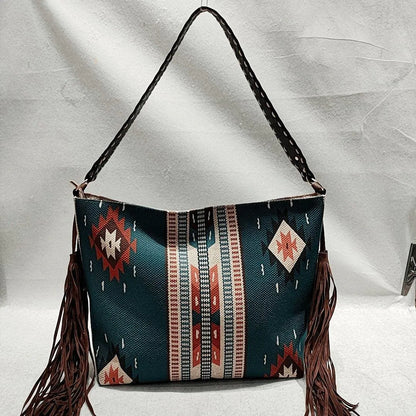 Fringe Shoulder Bag Retro Inspired Style Jewelry Bubble