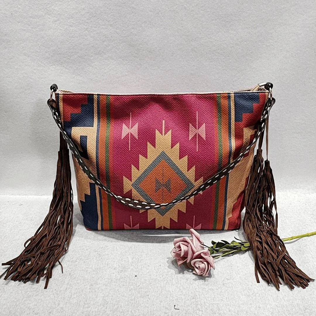 Fringe Shoulder Bag Retro Inspired Style Jewelry Bubble