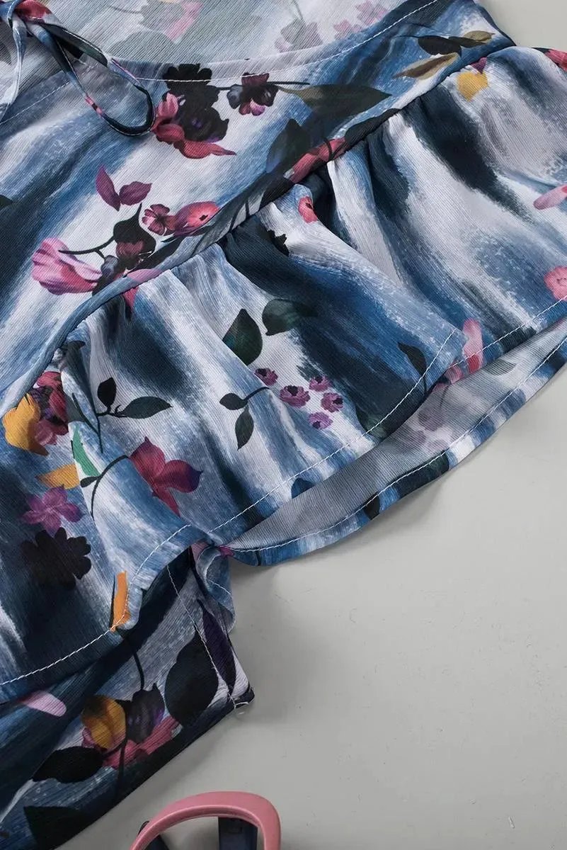 Get Ready to Blossom in Your Flutter Sleeve Plus size Mini Dress!
