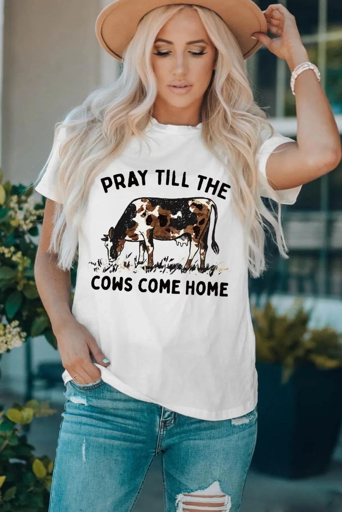 Get Your Pray Till The Cows Come Home Tee - Shop Now!