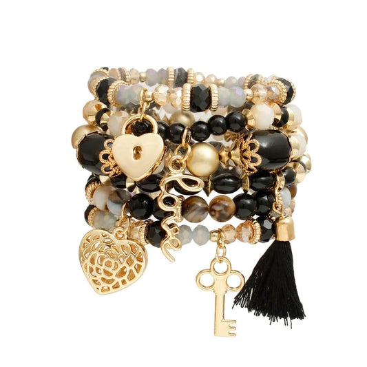 Get Your Wrist Game On: Black Bead Charm Bracelets That Rock Jewelry Bubble