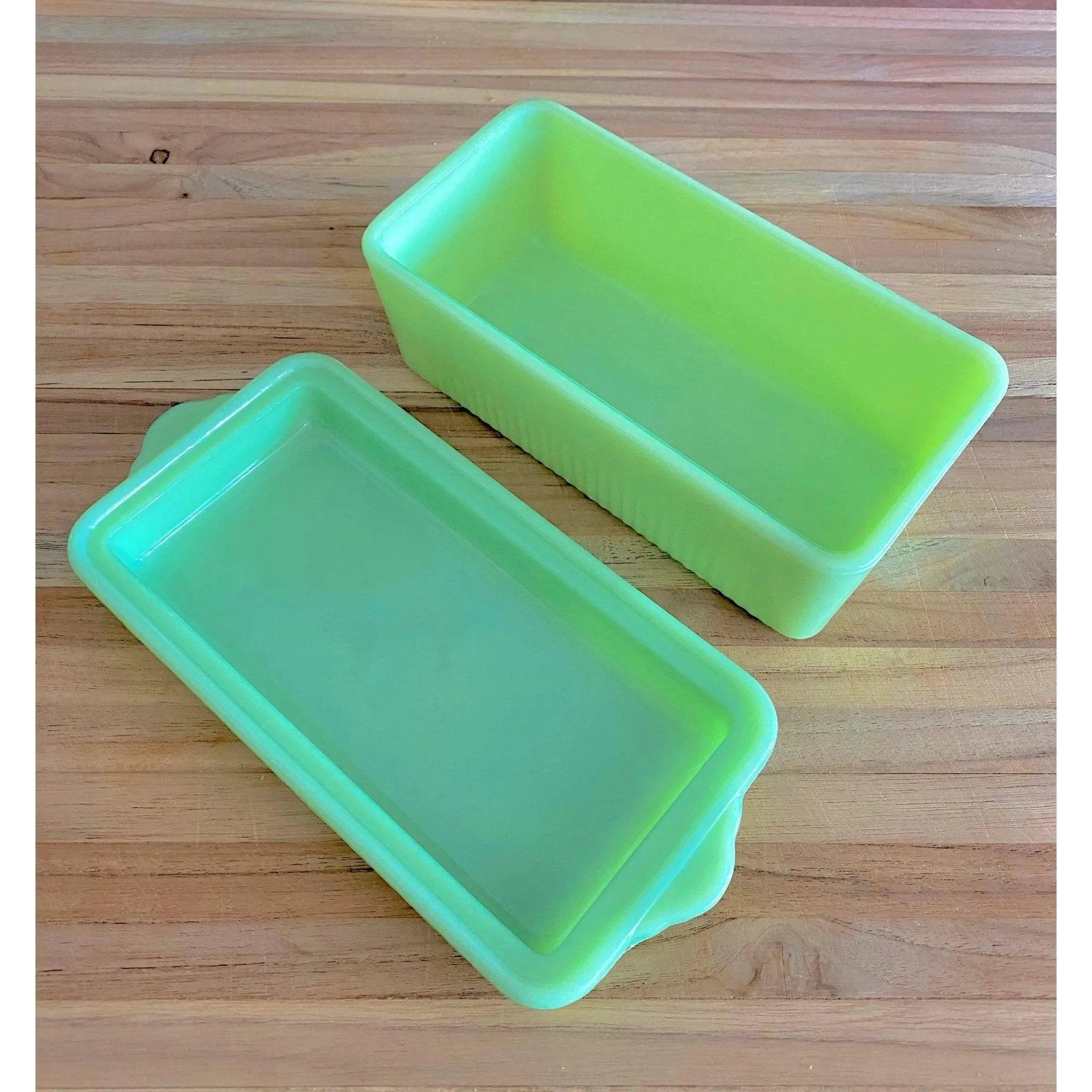 Glass Collectibles: McKee Jadeite Covered Butter Dish