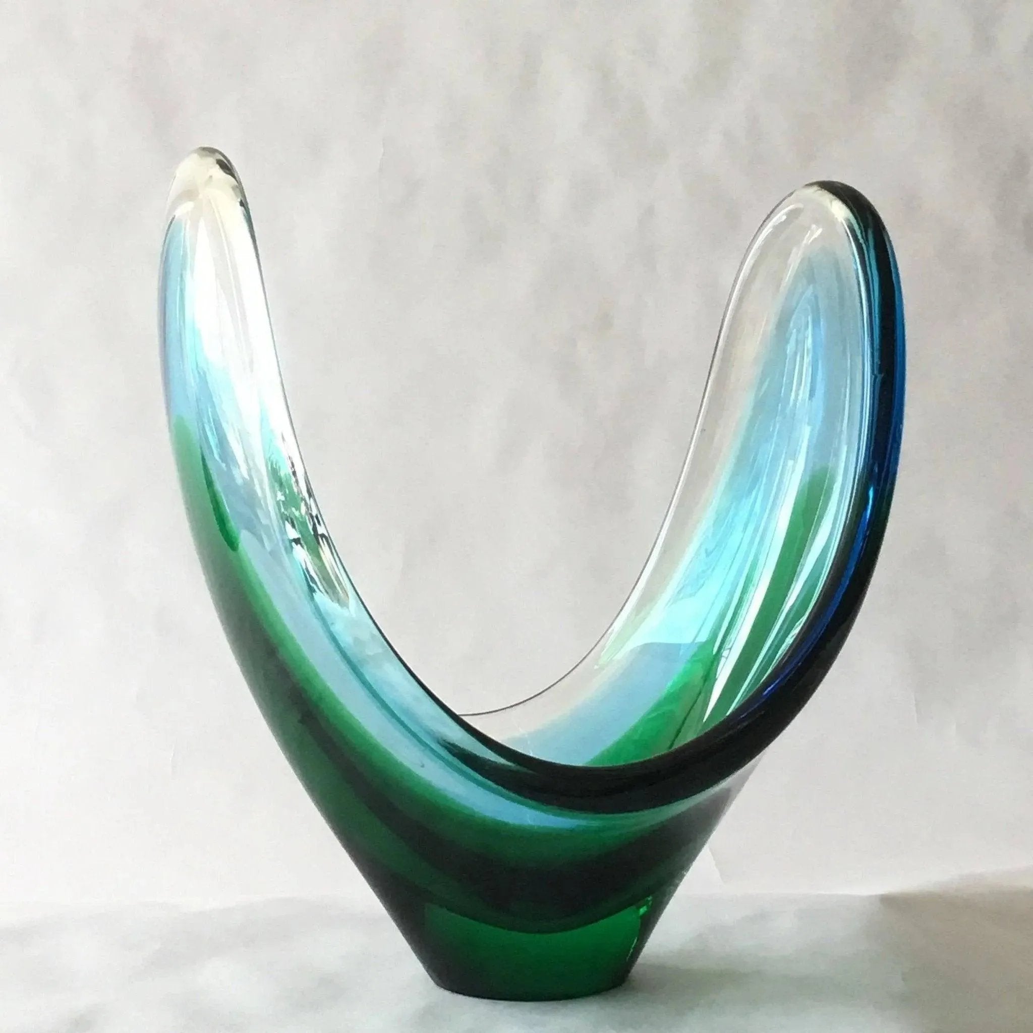 Glass Coquille Bowl Upward Swept Design