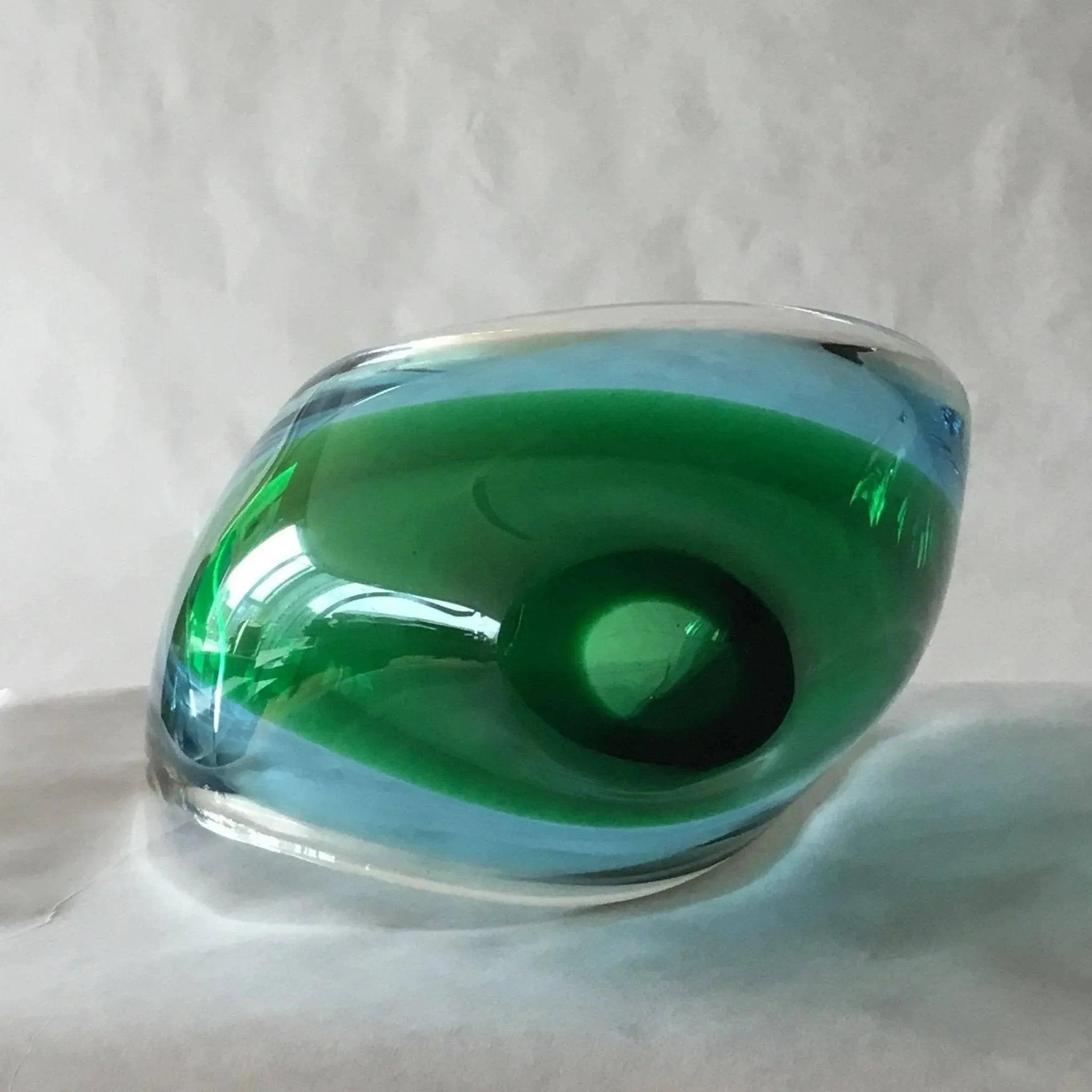 Glass Coquille Bowl Upward Swept Design