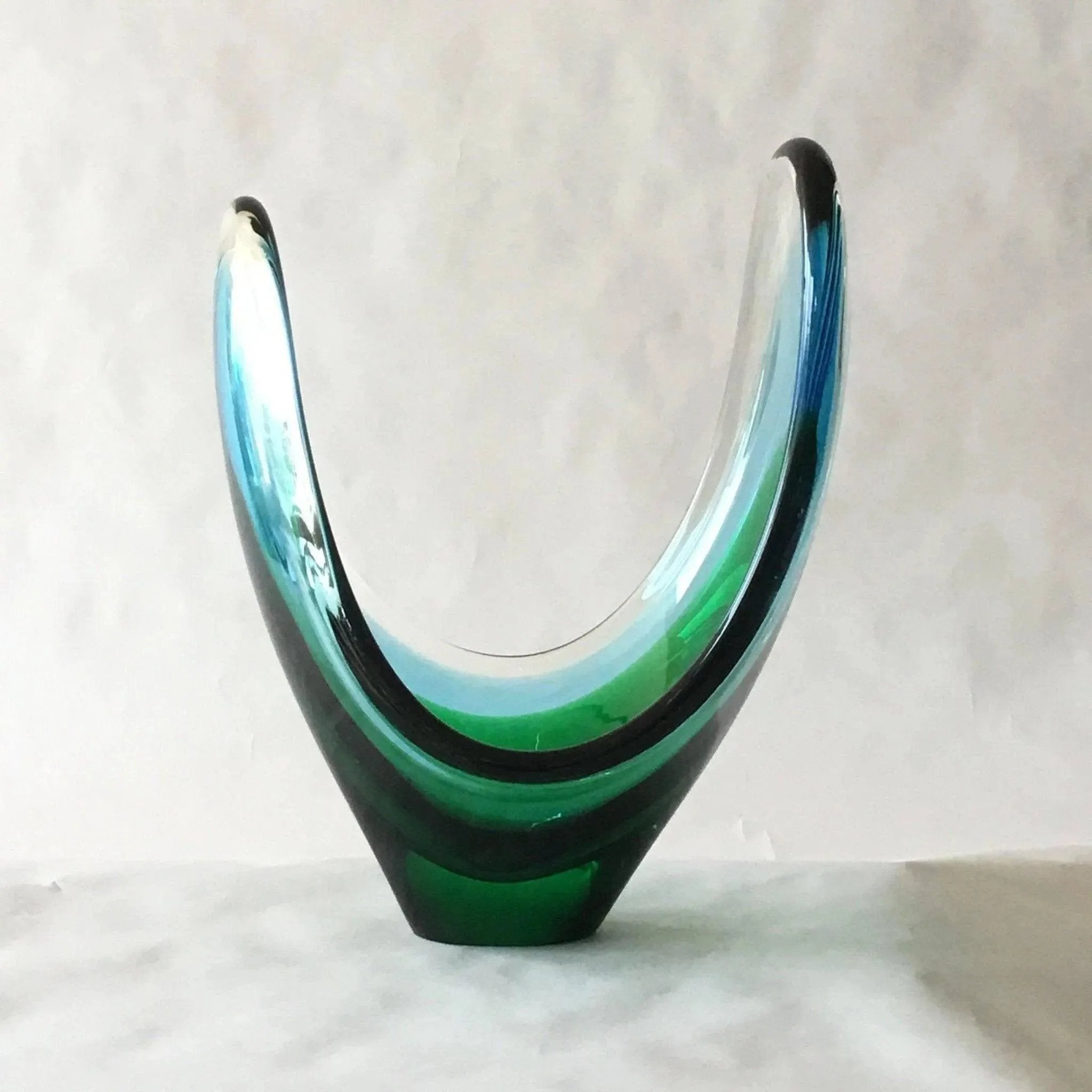Glass Coquille Bowl Upward Swept Design
