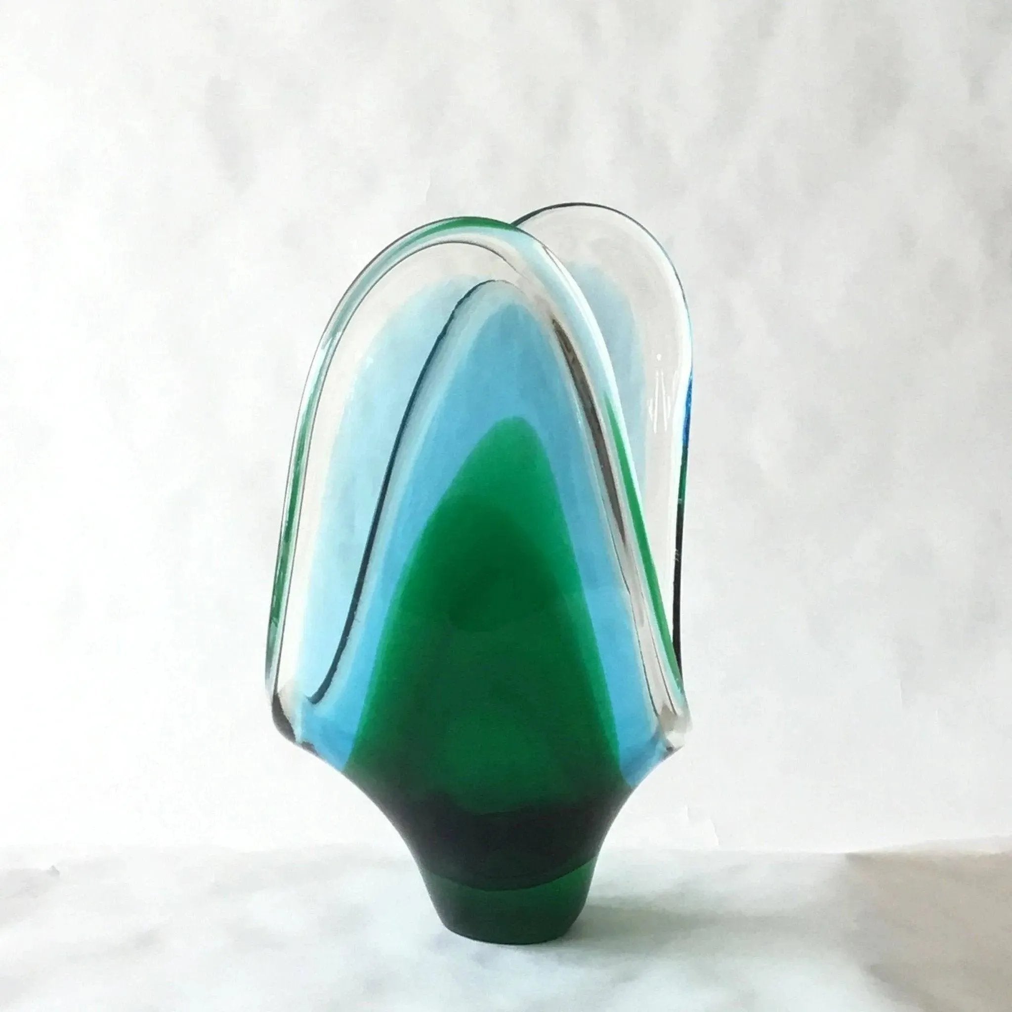 Glass Coquille Bowl Upward Swept Design