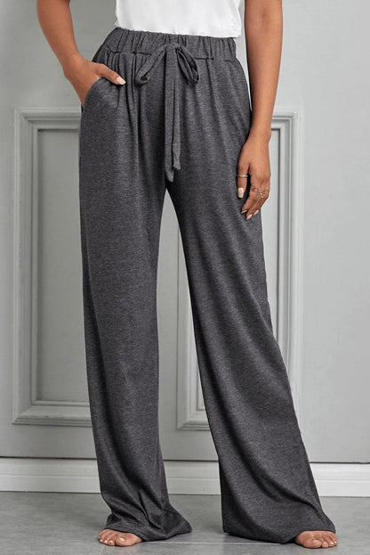 Gray Drawstring Lounge Pants Jewelry Bubble