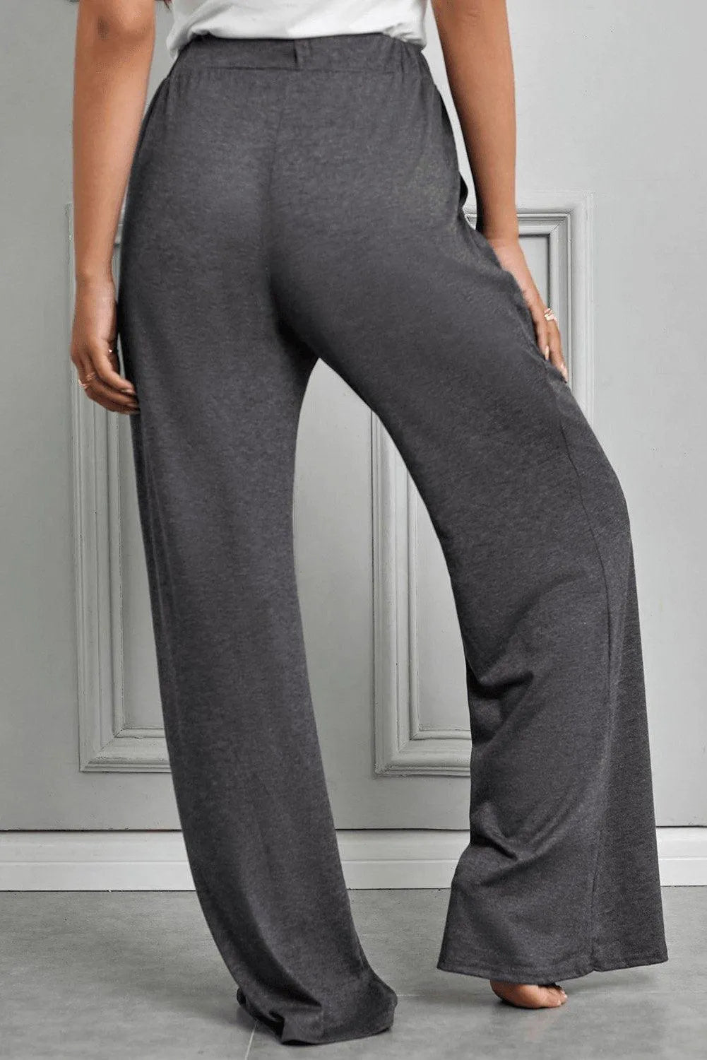 Gray Drawstring Lounge Pants Jewelry Bubble