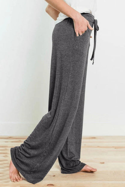 Gray Drawstring Lounge Pants Jewelry Bubble