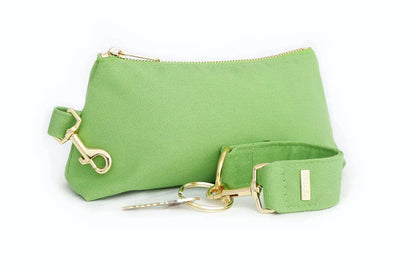 Green Canvas 2-Piece Wristlet Set Jewelry Bubble