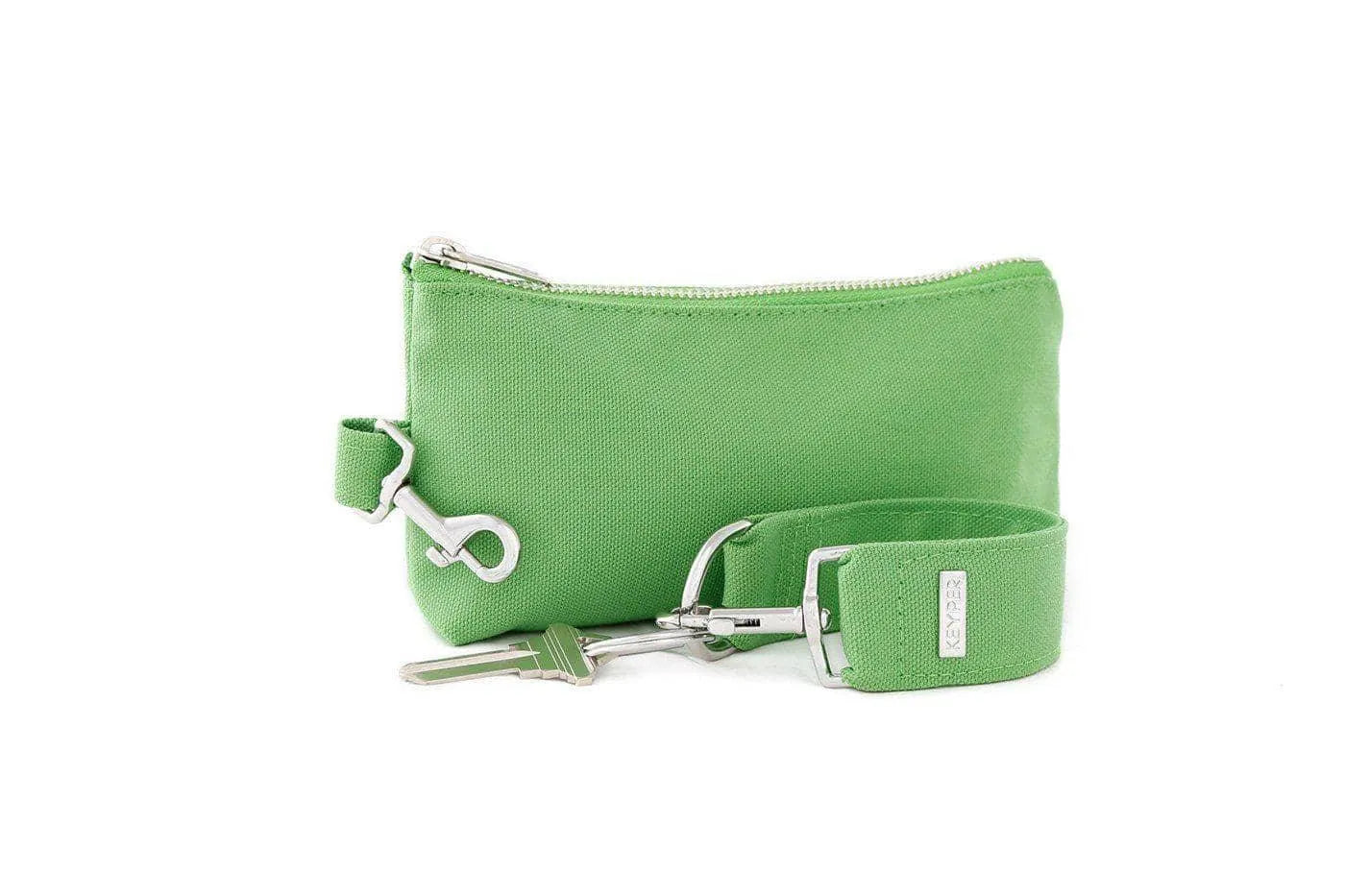 Green Canvas 2-Piece Wristlet Set Jewelry Bubble