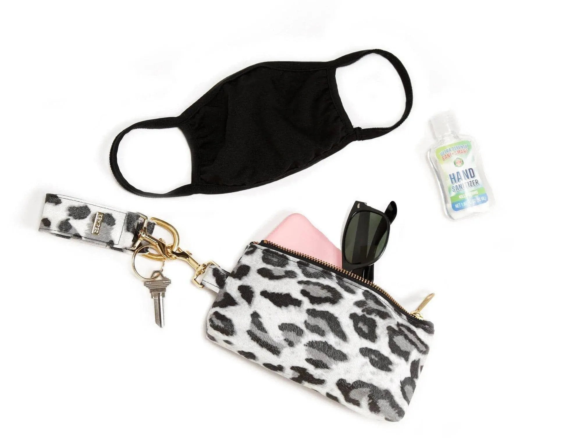 Green Canvas 2-Piece Wristlet Set