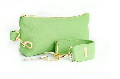 Green Canvas 2-Piece Wristlet Set Jewelry Bubble