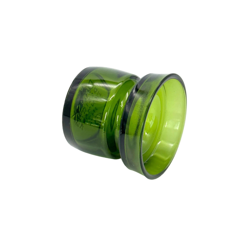 Green Glass Candle Holder Vintage Scandinavian Modern Home Addition