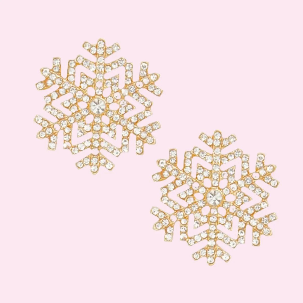 Holiday Sparkle Snowflake Earrings - Festive Jewelry for the Season