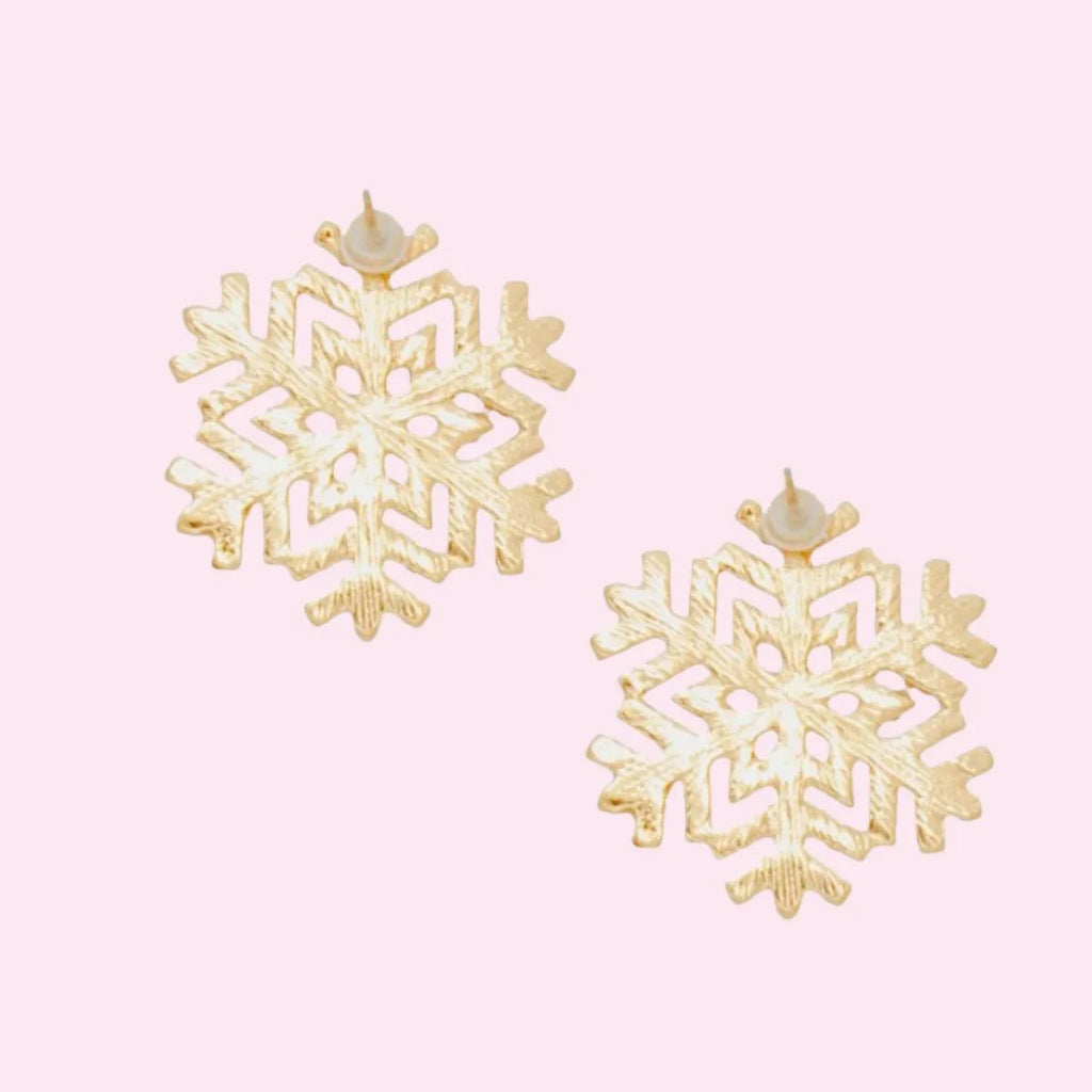 Holiday Sparkle Snowflake Earrings - Festive Jewelry for the Season