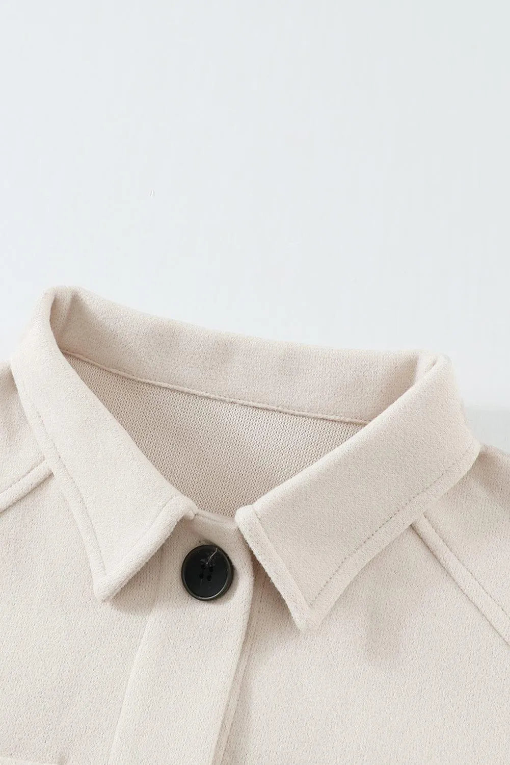 Lapel Button-Down Coat With Chest Pockets Jewelry Bubble