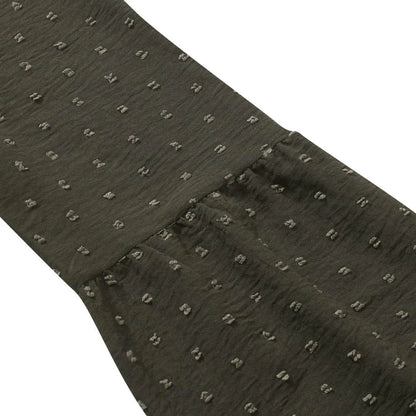 Long Sleeve Swiss Dot Pullover Blouse Jewelry Bubble