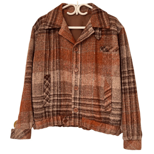 Mens Vintage Multicolor Casual Outdoor Autumn Jacket Jewelry Bubble