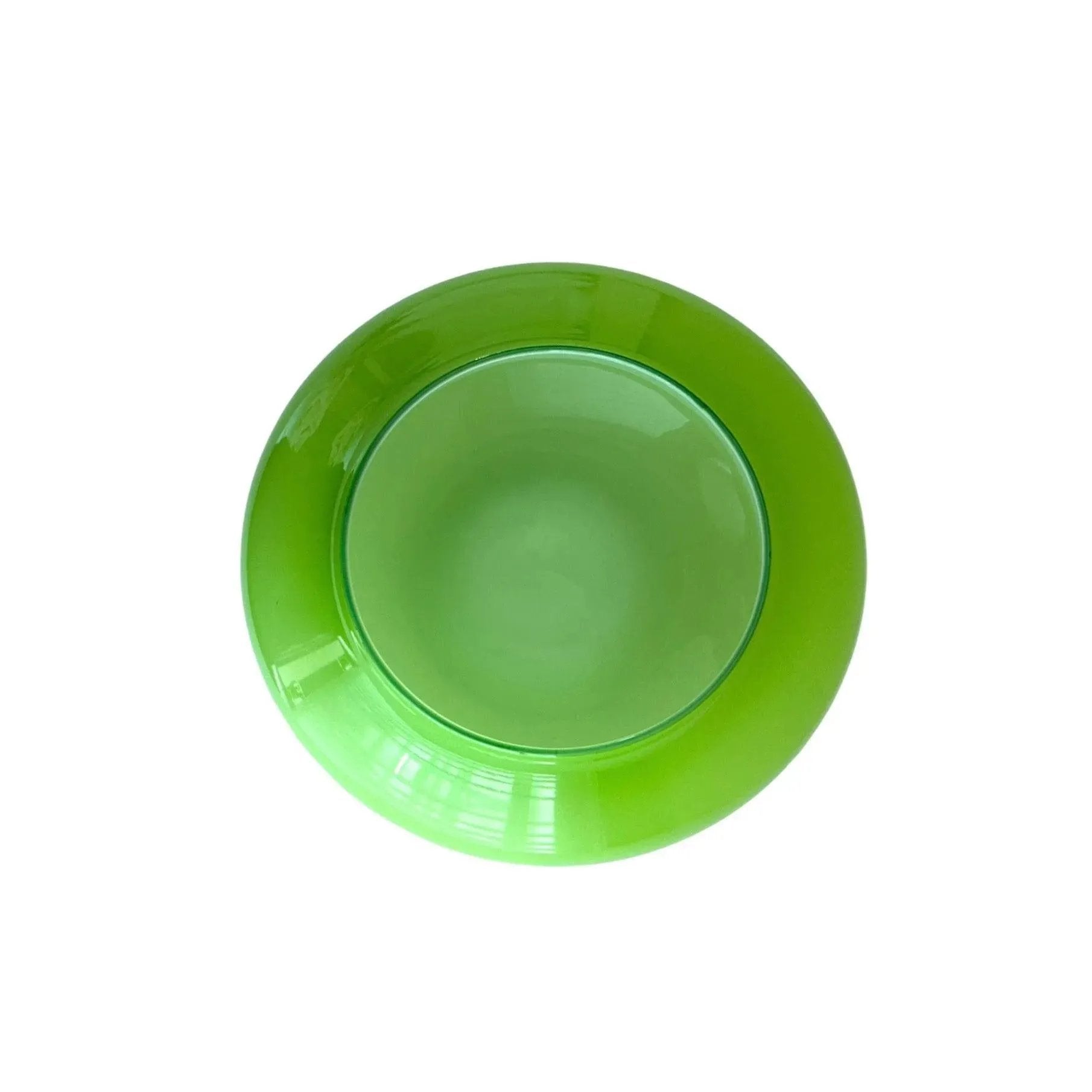 Mid-Century Modern Empoli Green Cased Glass Apothecary Jar