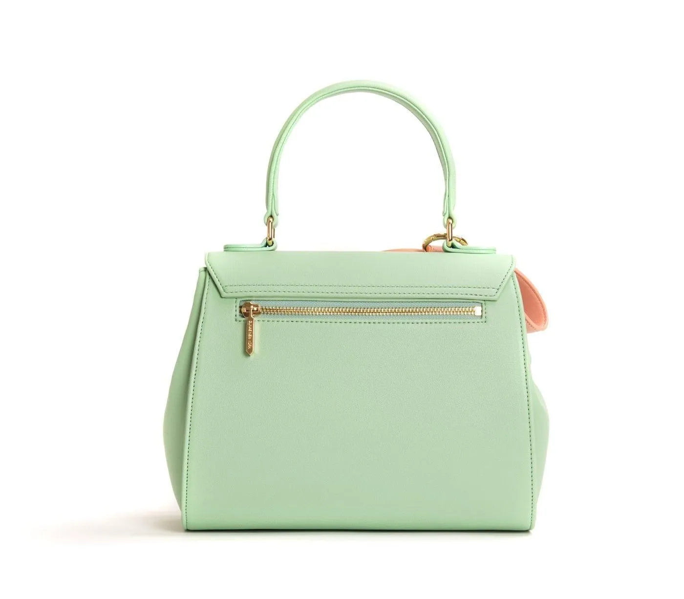 Mint & Light Pink Vegan Leather Handbag Jewelry Bubble