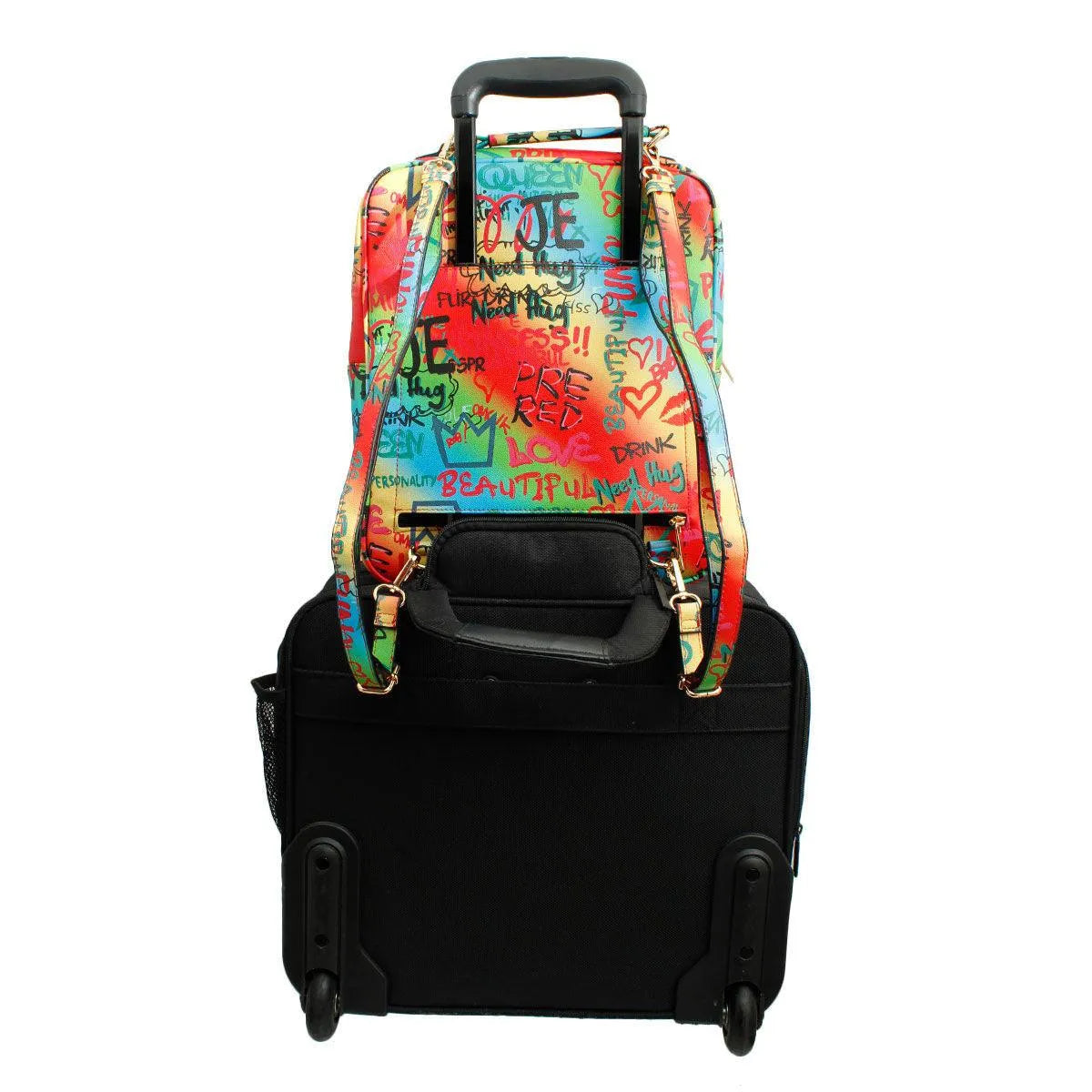 Multicolor Backpack Trolley Sleeve Convenience Jewelry Bubble