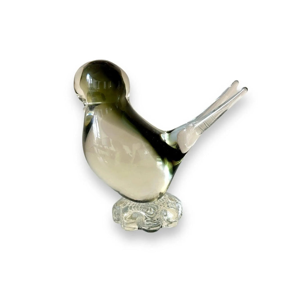 Murano Glass Bird Sculpture – Vintage Handcrafted Art Piece