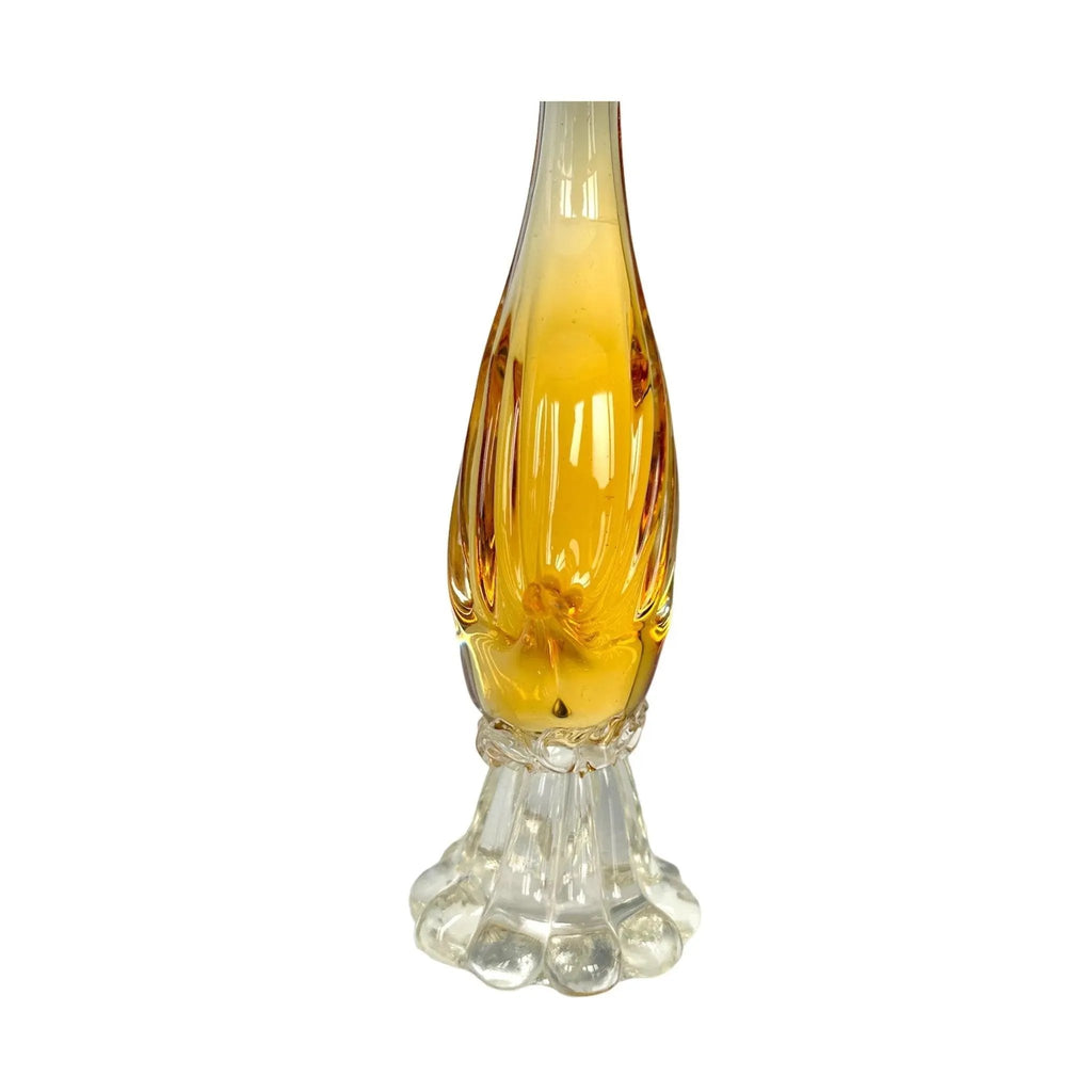Murano Hand-Blown Italian Art Glass Duck Figurine - Exquisite Vintage Collectible!