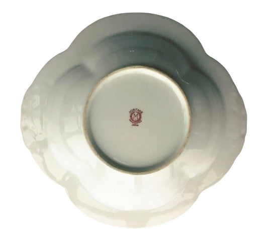 Noritake, Hand Painted Florals Decorative Vintage Porcelain Bowl Jewelry Bubble