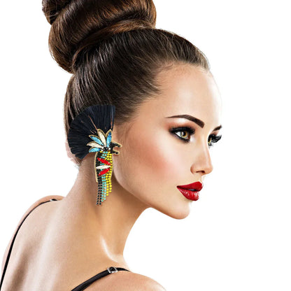 Not So Traditional Macaw Earrings: Stand Out Fashion Jewelry Jewelry Bubble