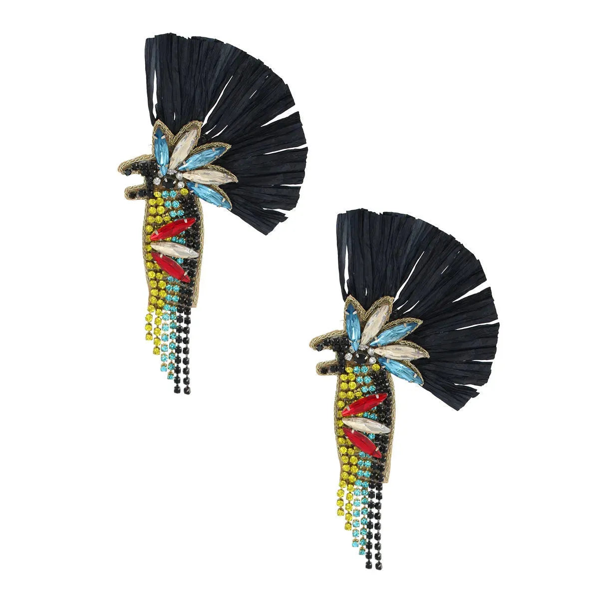 Not So Traditional Macaw Earrings: Stand Out Fashion Jewelry Jewelry Bubble