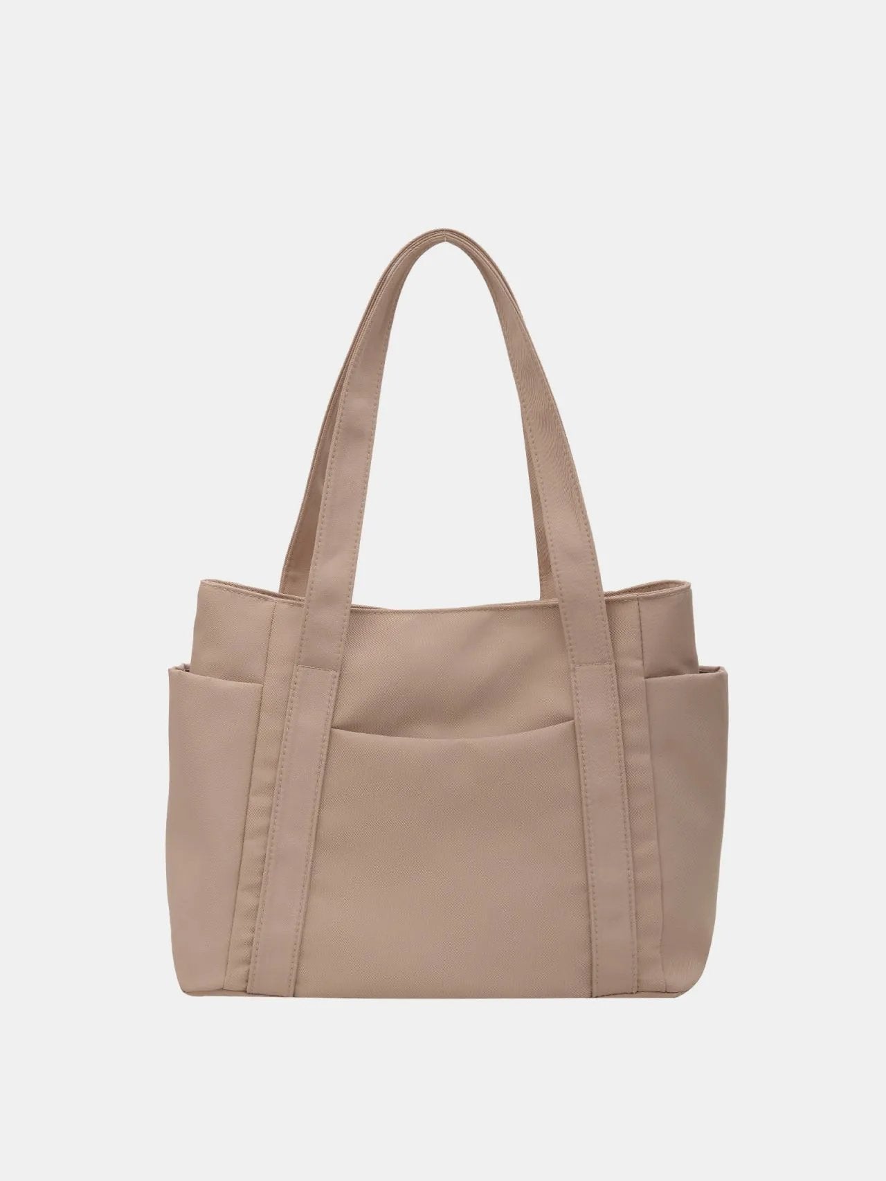 Nylon Oxford Large Tote Bag with Zipper for Women