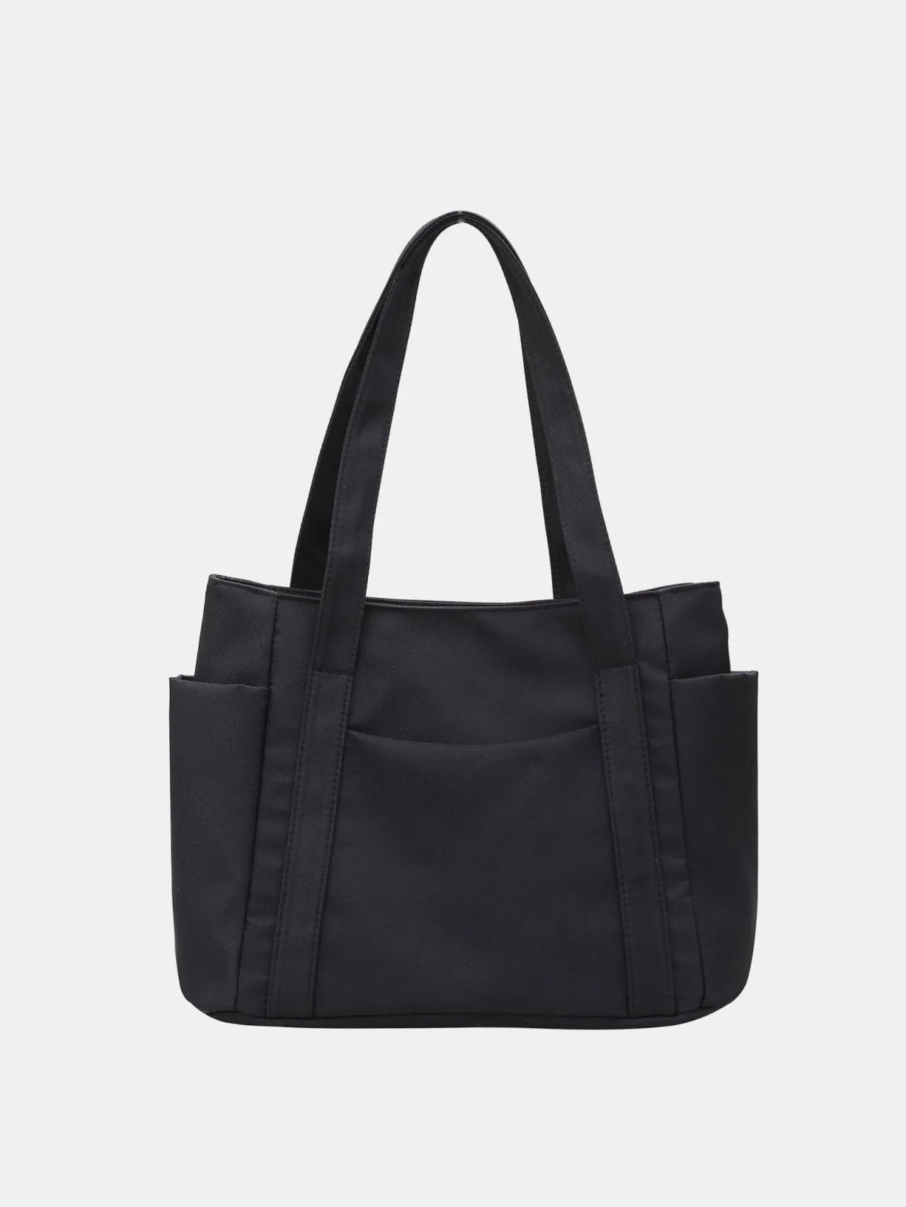 Nylon Oxford Large Tote Bag with Zipper for Women