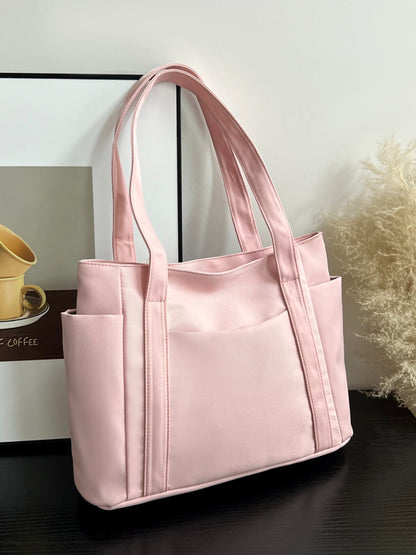 Nylon Oxford Large Tote Bag with Zipper for Women Jewelry Bubble