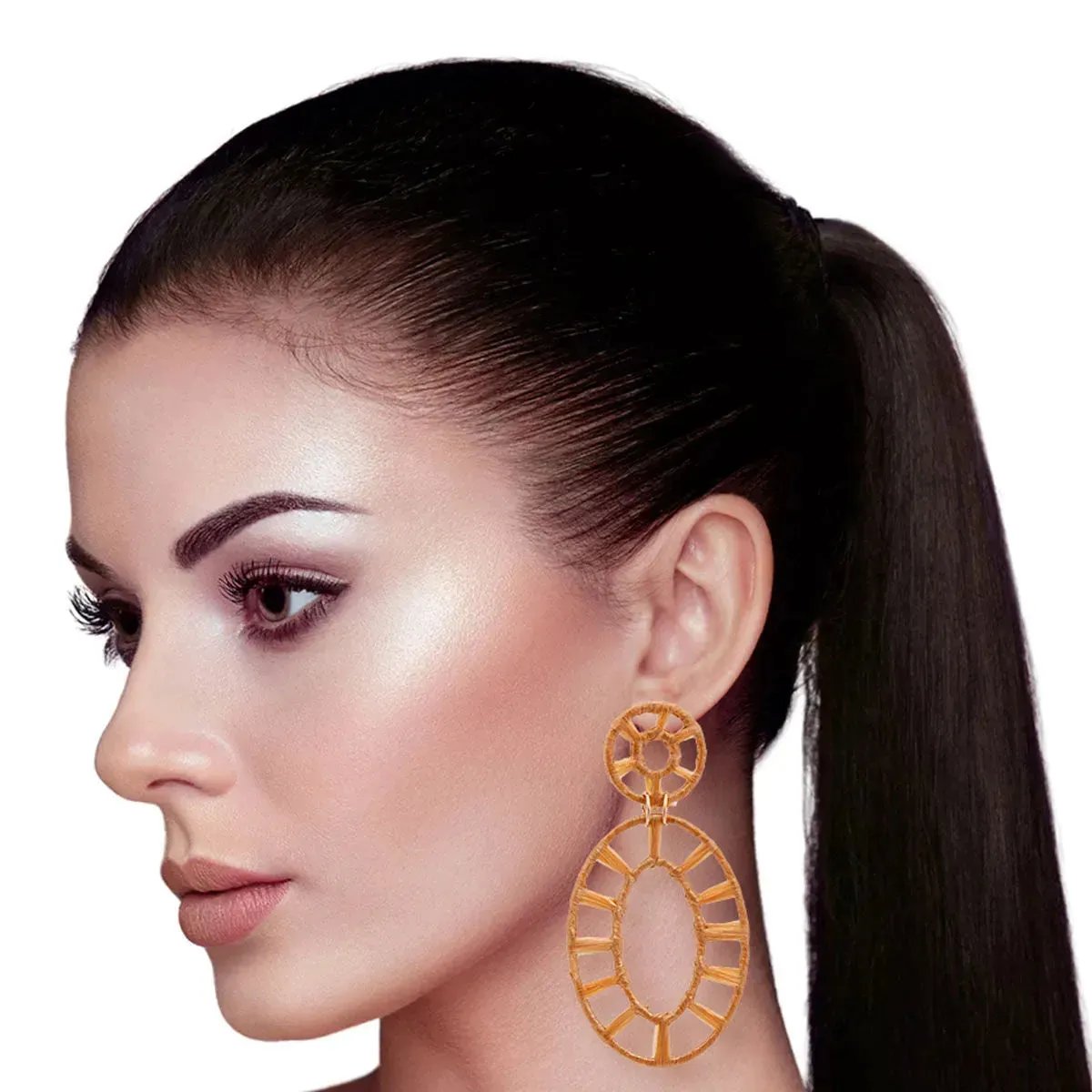 Open Airy Oval Drop Earrings: Elevate Your Style for Warm Weather