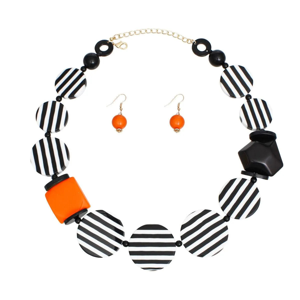 Orange Muse Necklace Set: Beloved Fashionistas’ Favorite Jewelry Jewelry Bubble