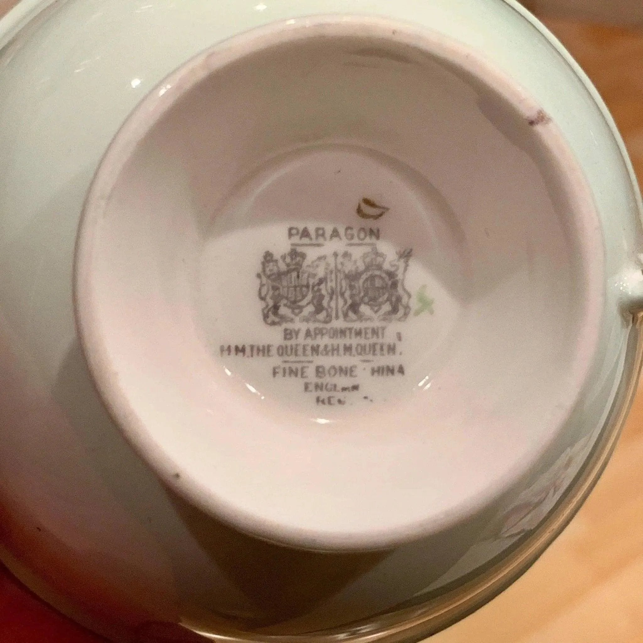 Paragon Fine Bone China Vintage Teacup & Saucer Set Floral Scape