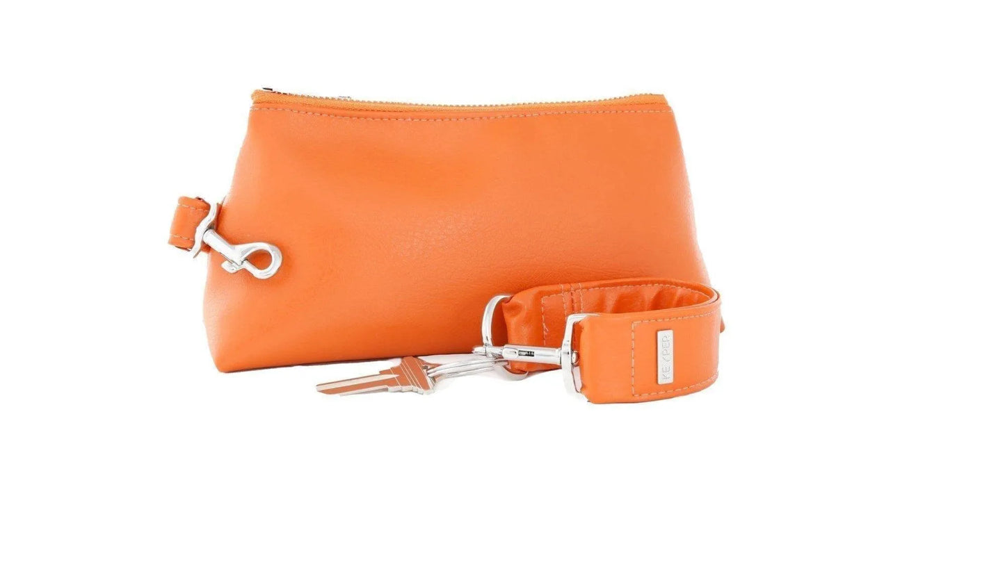 Persimmon Vegan Leather 2-Piece Wristlet Set Jewelry Bubble