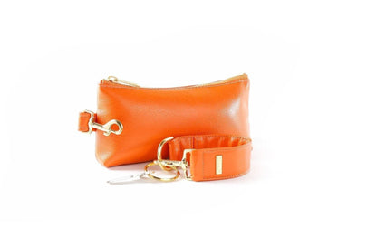 Persimmon Vegan Leather 2-Piece Wristlet Set Jewelry Bubble