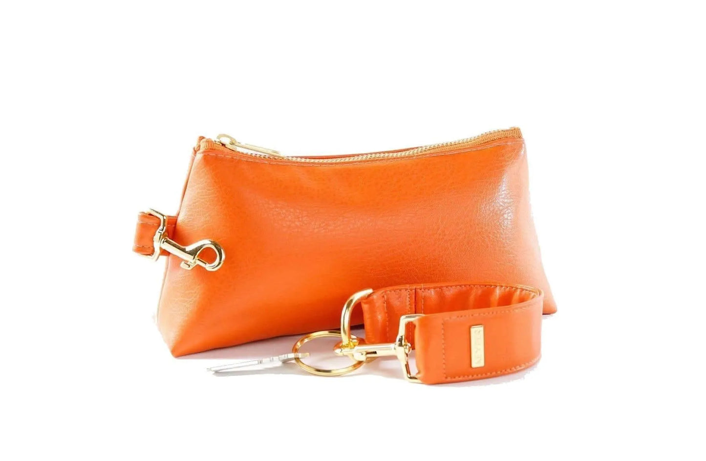 Persimmon Vegan Leather 2-Piece Wristlet Set Jewelry Bubble