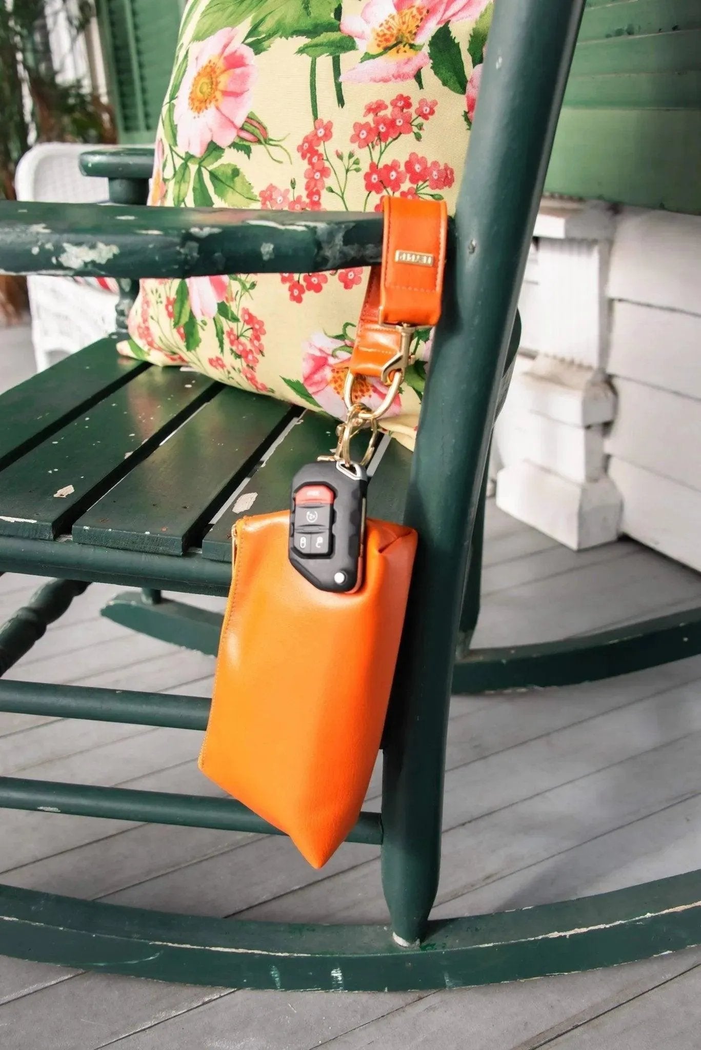 Persimmon Vegan Leather 2-Piece Wristlet Set