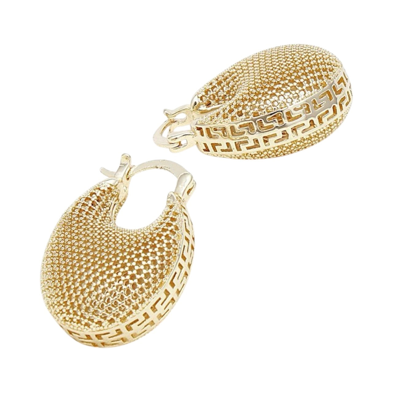 Gold Filigree Hoop Earrings | Antiquity Elegance Fashion Jewelry
